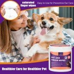 Ear Cleaning Wipes for Dogs and Cats (50 Count)