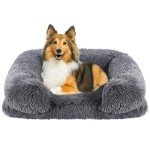 Luxury Plush Waterproof Dog Bed with Memory Foam