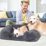 Luxury Plush Waterproof Dog Bed with Memory Foam