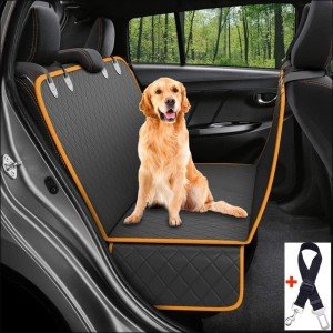 Dog Car Seat Cover Protector - Non-Slip Orange