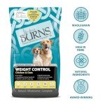 Burns Hypoallergenic Dog Food for Weight Control 2kg