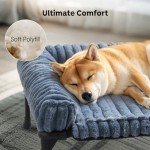 Veehoo Elevated Dog Bed with Removable Bolster