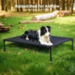 Veehoo Elevated Dog Bed with Removable Bolster