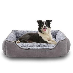 Oiilores Washable Large Dog Bed - Calming Comfort