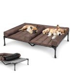 Veehoo Elevated Dog Bed with Removable Bolster