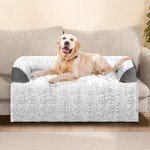 Plush Faux Fur Dog Sofa Bed in Grey