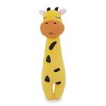 Eco-Friendly Plush Giraffe Dog Toy with Squeaker