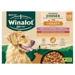 WINALOT Senior Wet Dog Food in Gravy 12x100g
