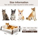 MEWOOFUN Elevated Dog Sofa Bed with Washable Cover