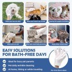 Petclear Wash-Free Dog Grooming Wipes - 10 Pack