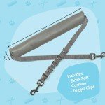 Padded Dog Grooming Haunch Strap - Adjustable Grey