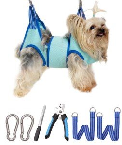 Dog Grooming Hammock for Easy Nail Clipping