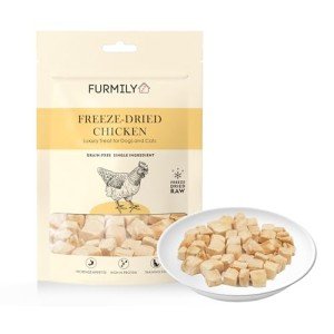 FURMILY Freeze-Dried Chicken Treats for Dogs & Cats