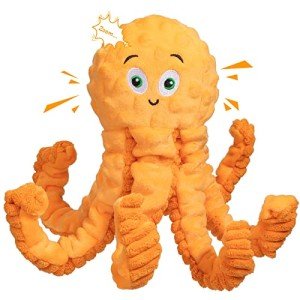 Interactive Octopus Squeaky Dog Toy for All Breeds