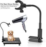 Adjustable 360° Dog Grooming Table Hair Dryer Holder