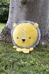 Interactive Plush Dog Toy with Giant Squeaker - Yellow