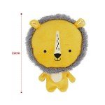 Interactive Plush Dog Toy with Giant Squeaker - Yellow