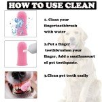 6 Pack Dog Finger Toothbrush Set for Dental Care