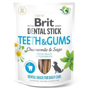 Brit Dog Dental Sticks with Chamomile & Sage, 7 Pack