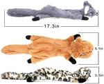 Indestructible No-Stuffing Squeaky Dog Toys - 6 Pack