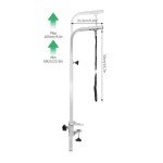 Adjustable Folding Dog Grooming Table 60-105CM