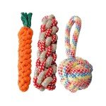 Wefine Natural Cotton Rope Chew Toys for Dogs