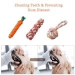 Wefine Natural Cotton Rope Chew Toys for Dogs