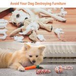 Wefine Natural Cotton Rope Chew Toys for Dogs