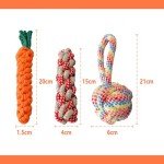 Wefine Natural Cotton Rope Chew Toys for Dogs