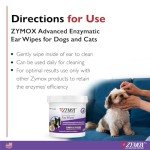 ZYMOX Enzymatic Ear Wipes for Dogs and Cats