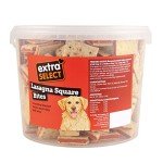 Lasagne Squares Dog Treats - 1L Bucket (50 Biscuits)