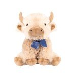 Fuzzl Highland Cow Plush Dog Toy with Squeaker