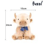 Fuzzl Highland Cow Plush Dog Toy with Squeaker