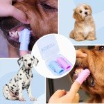 Silicone Dog Finger Toothbrush Set for Dental Care