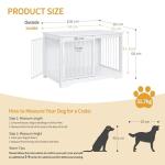 Elegant Double Door Dog Crate with Barn Door