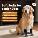 Anti-Slip Dog Socks for Senior Dogs - 2 Pairs
