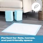 100 Pack Leakproof Puppy Training Pads - 60x60 cm
