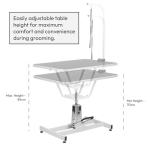 Hydraulic Adjustable Dog Grooming Table by KCT