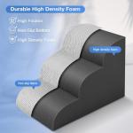 3-Step Non-Slip Dog Stairs with Plush Cover
