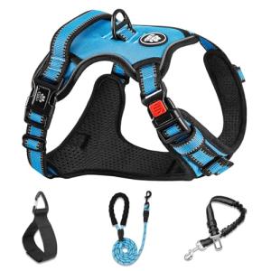 NESTROAD Blue No Pull Dog Harness & Lead Set