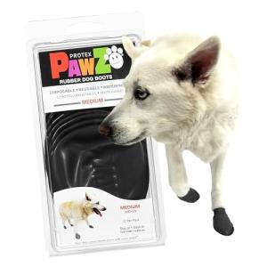 Pawz Black Dog Boots for Comfort and Protection