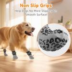 Anti-Slip Dog Socks for Licking Prevention (Grey)