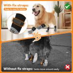 Anti-Slip Dog Socks for Licking Prevention (Grey)