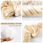 Indestructible Cotton Dog Rope Toys for Aggressive Chewers