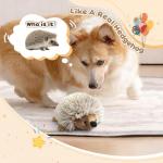 Pawaboo Plush Hedgehog Dog Chew Toys - 2 Pack