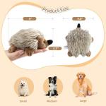 Pawaboo Plush Hedgehog Dog Chew Toys - 2 Pack