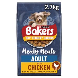Bakers Meaty Meals Dry Dog Food - Chicken 4x2.7kg