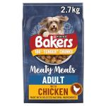 Bakers Meaty Meals Dry Dog Food - Chicken 4x2.7kg