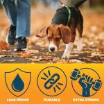 500 Black Dog Waste Bags with Tie Handles