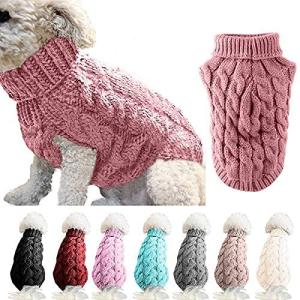 Cozy Pink Turtleneck Sweater for Dogs